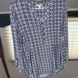 Dress Barn Westport Pintuck Popover - Medium